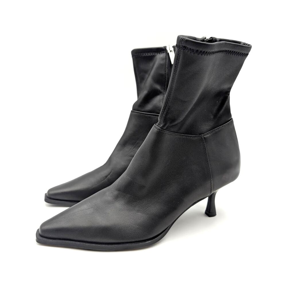 Steve Madden Stasia Pointed Toe Ankle Bootie Women's Black Size US8.5M EU39